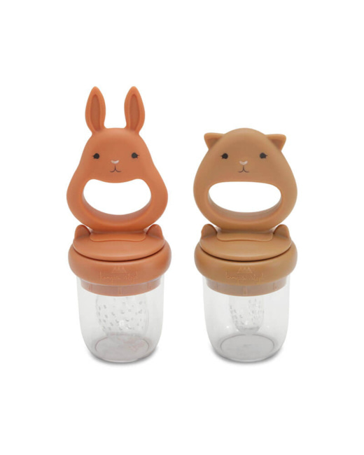 Lot de deux grignoteuses en silicone