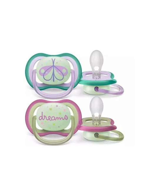 Sucettes Ultra-Air symétriques NightTime
