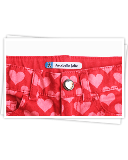 Etiquettes personnalisables vêtements