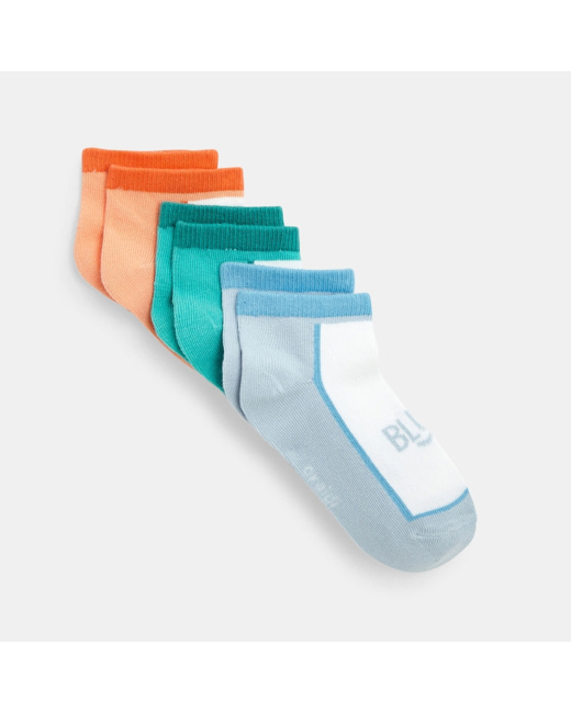 Socquettes (lot de 3 paires) bleu garçon