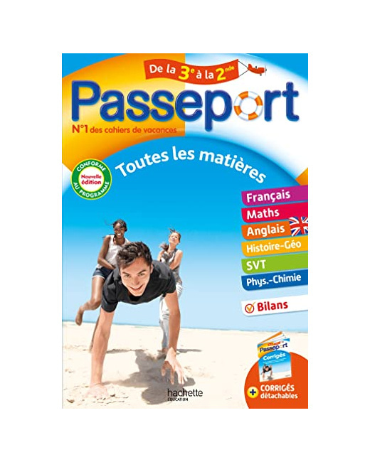 Passeport Toutes les matières De la 3e à la 2nde - Cahier de vacances 2023