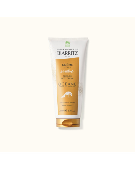 Crème corps scintillante