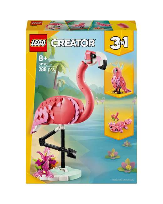 Animaux sauvages - le flamant rose Creator 3-en-1