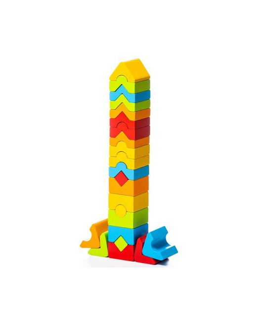 Jeu de construction Mes 5 tours colorées