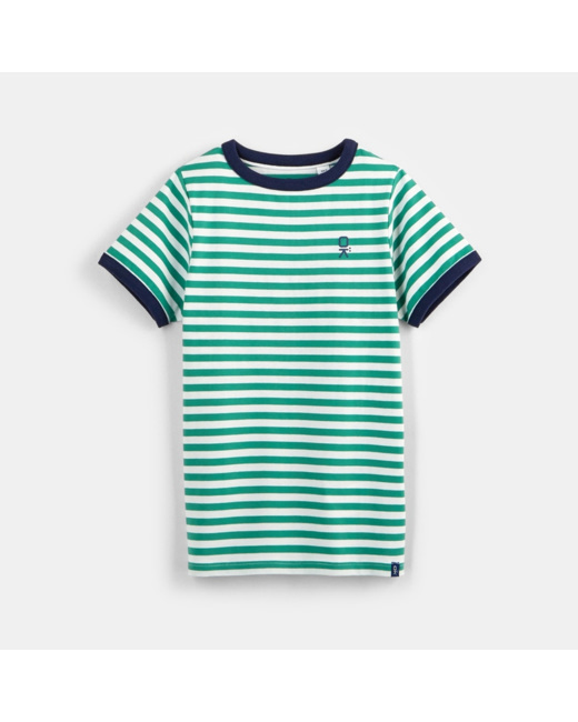 T-shirt rayé vert garçon