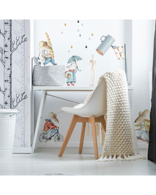 Planche de stickers enfants - Famille des souris