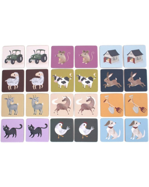 Jeu Memory Animaux de la ferme