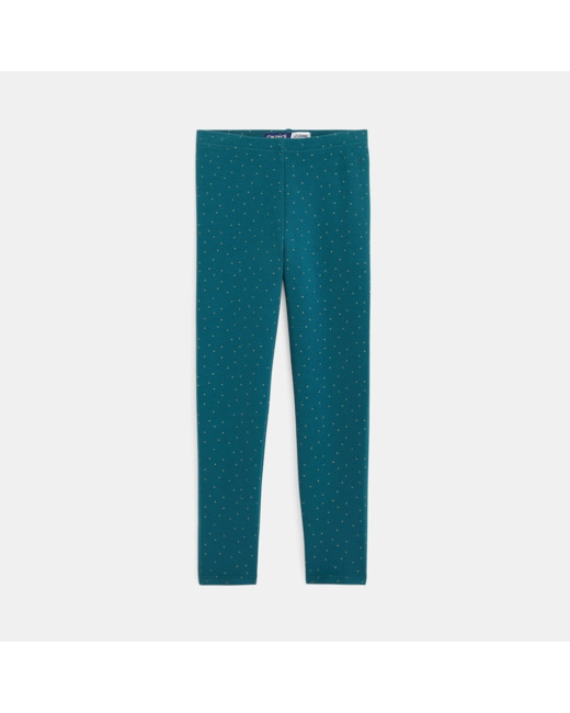 Legging chaud vert fille