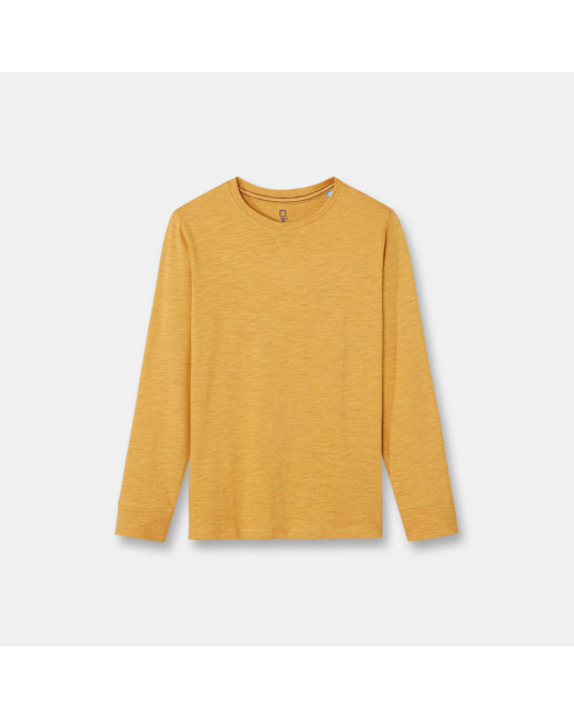 T-shirt manches longues jaune garçon