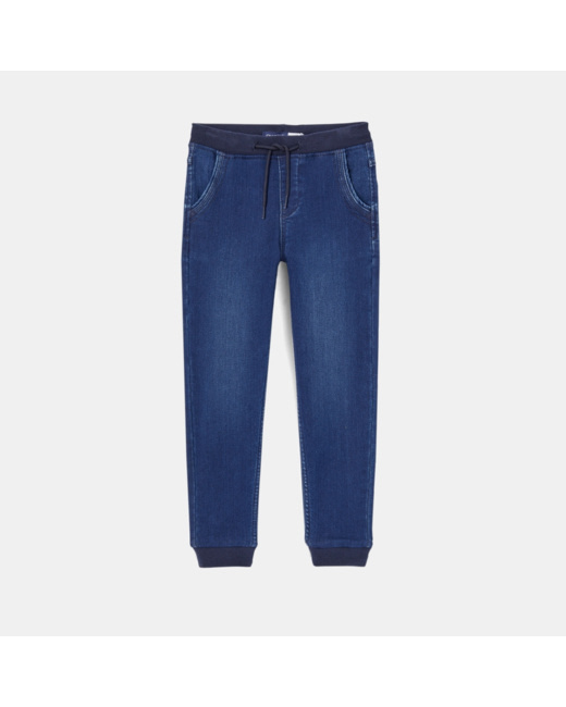 Jogpant en jean bleu garçon