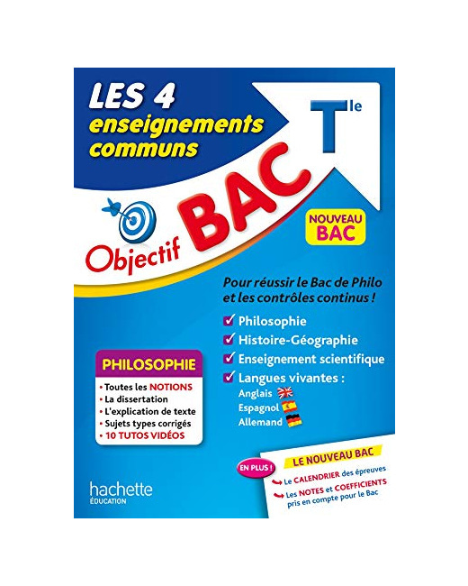 Objectif Bac - Les 4 Enseignements communs Terminale