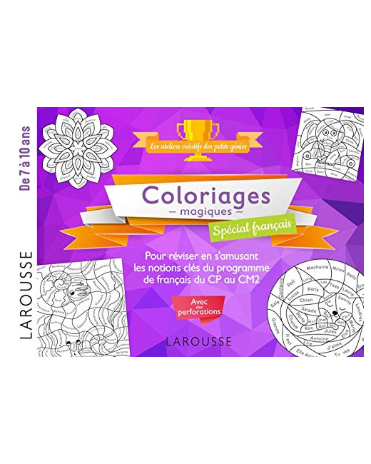 20 coloriages magiques spécial Français, 7-10 ans