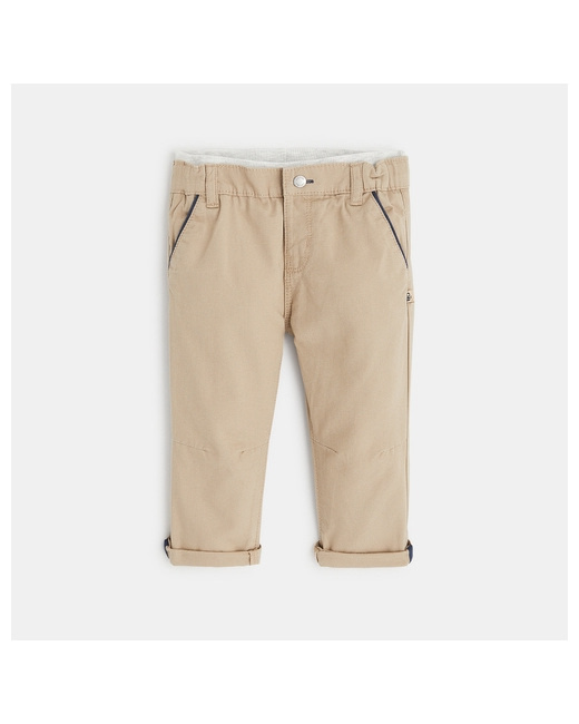 Pantalon coton fantaisie micro rayures