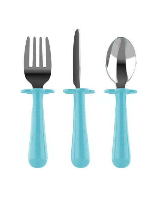 Set de 3 couverts inox ergonomiques