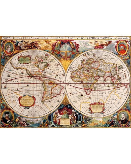 Puzzle Antique World Map