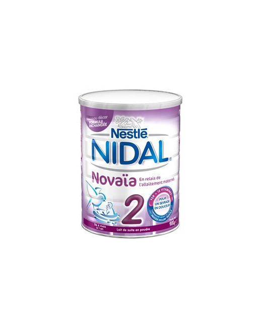 Nidal 2 Gourmand lait bébé poudre 2eme age 800g   - Shopping et  Courses en ligne, livrés à domicile ou au bureau, 7j/7 à la Réunion