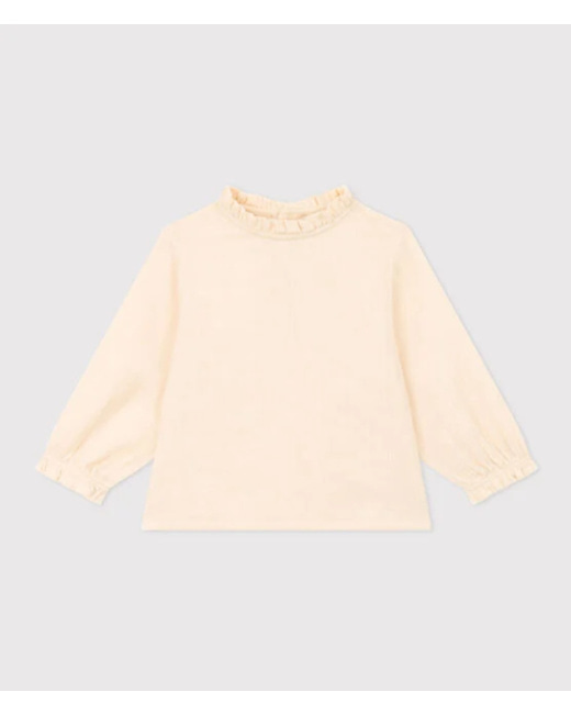 Blouse manche longue gaze de coton avalanche