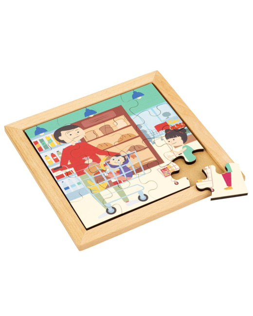Puzzle en bois Dans le supermarché