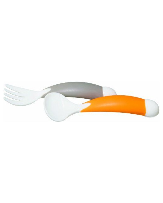 2 couverts d'apprentissage ergonomiques