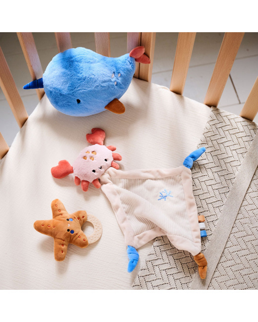 Coffret cadeau de naissance en peluche Océan