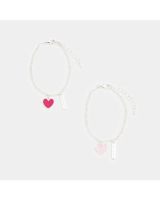 Bracelets "best friends" (lot de 2) jaune fille