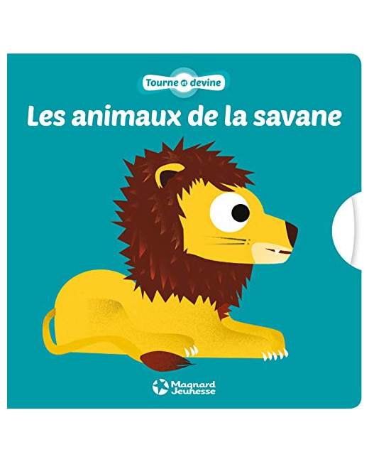 Livre Tourne et devine - Les animaux de la savane