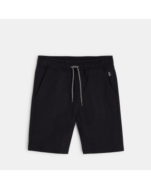 Bermuda en coton noir garçon