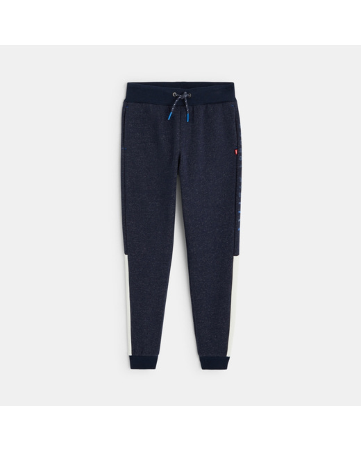 Pantalon de jogging à message "never give up" bleu garçon