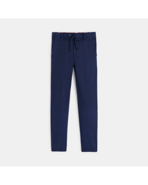 Pantalon large à enfiler bleu garçon