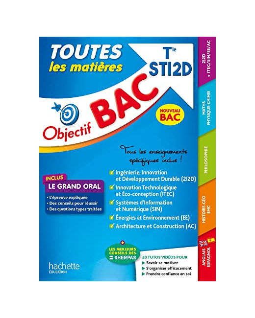 Objectif BAC 2024 - Term STI2D Toutes les matières