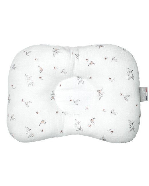 Coussin cale-tête ergonomique en gaze de coton Melody