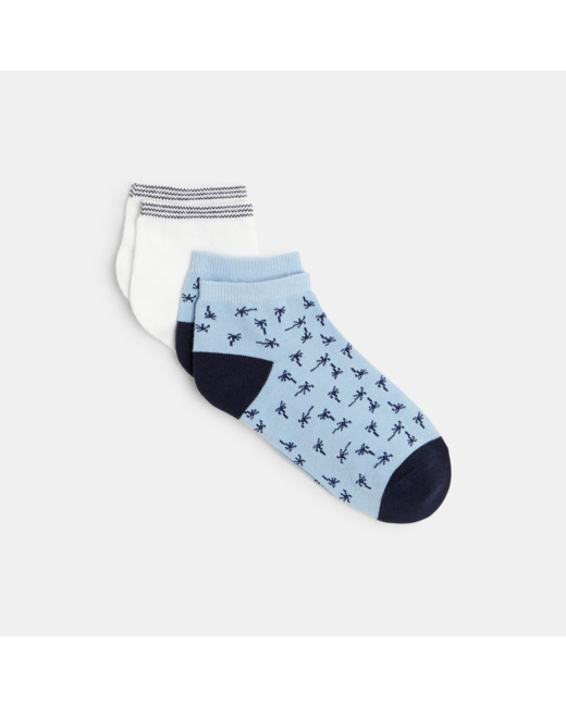 Socquettes drapeaux (lot de 2) bleu garçon