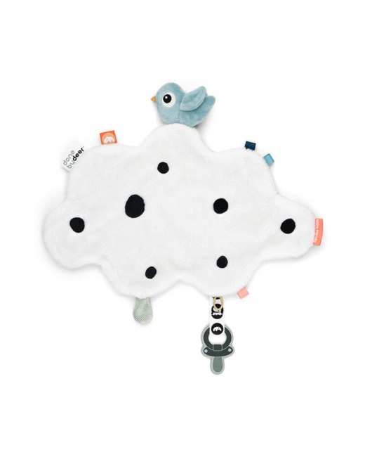 Doudou plat attache-sucette Happy Clouds
