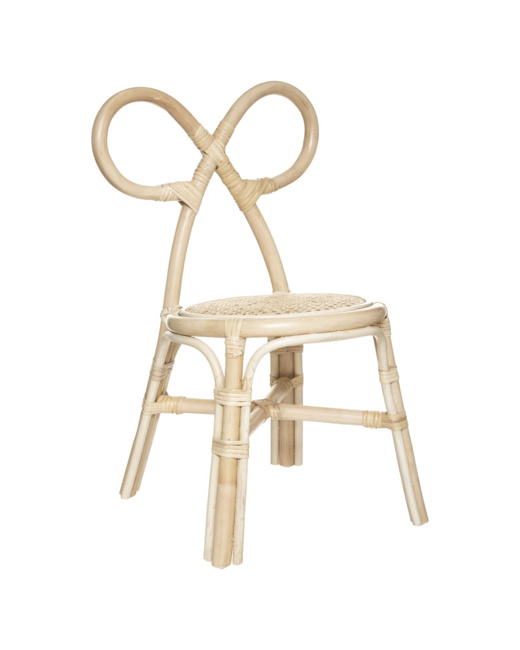 Chaise pour enfant en rotin