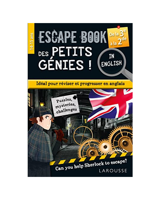 Escape book des petits génies in english de la 3e à la seconde