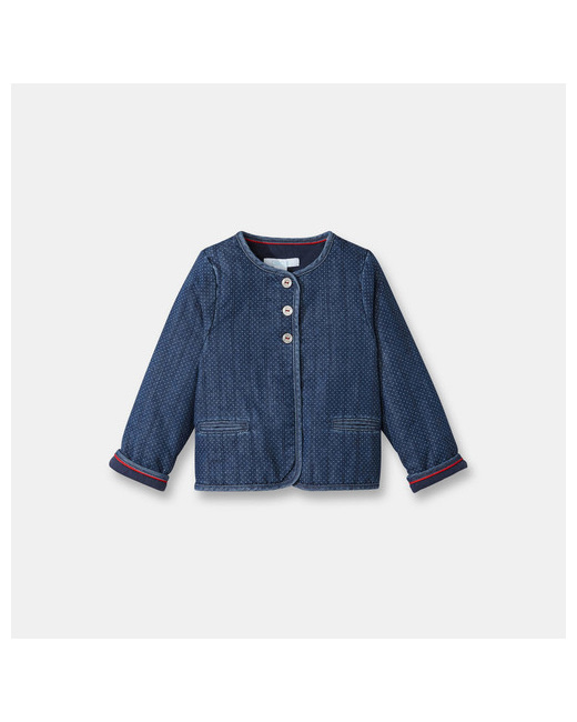 Veste en jean à pois