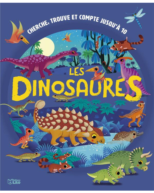 Cherche trouve et compte jusqu'à 10 - Les dinosaures