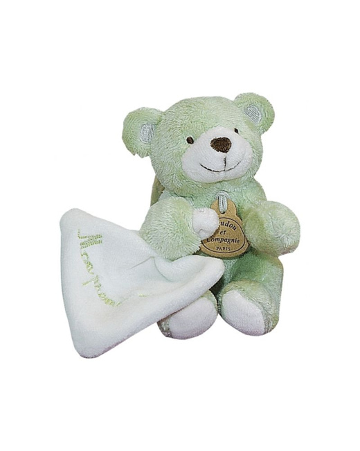 DOUDOU OURS BONBON VERT