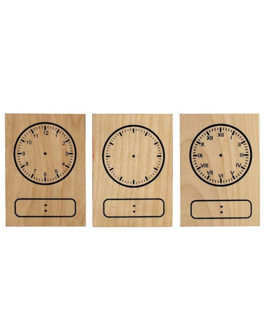 Tampons Géant En Bois - Horloges