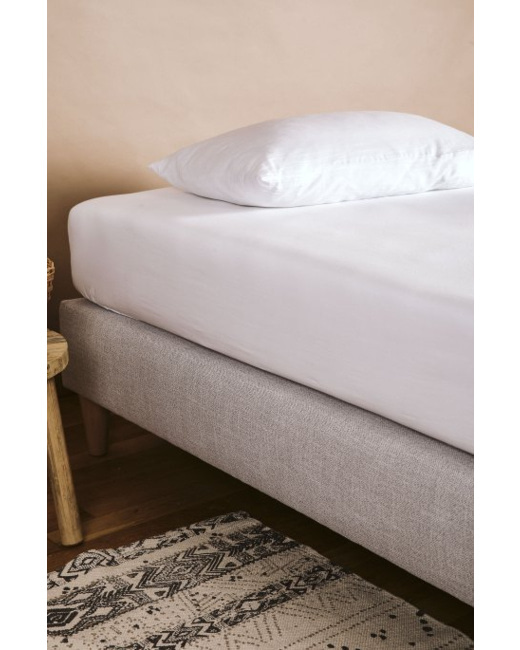 Drap housse pur Coton Bio 1 personne