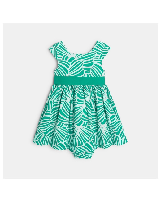 Robe de cérémonie impression graphique et bloomer