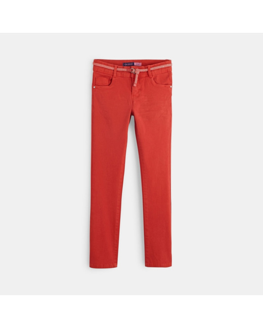 Pantalon skinny hyper stretch violet fille