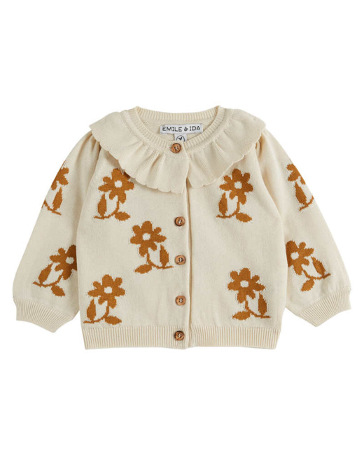 Cardigan Fleurs Caramel