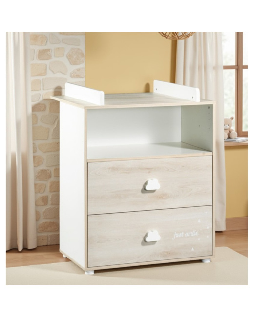 Commode 2 tiroirs 1 niche Smile