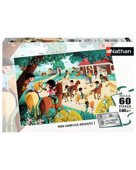 Puzzle Bienvenue au centre équestre - de 6 ans