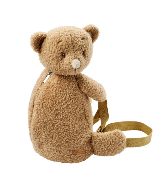 Sac à dos peluche ours Teddy Bouclette