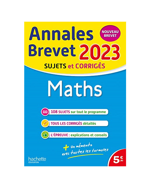 Annales BREVET 2023 - Maths