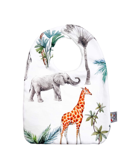 Bavoir en coton, Safari