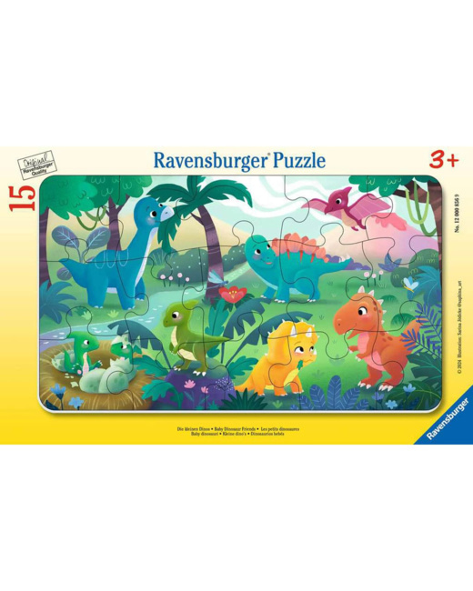 Puzzle Les petits dinosaures - 15 pièces