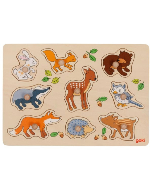 Puzzle à boutons Animaux des bois